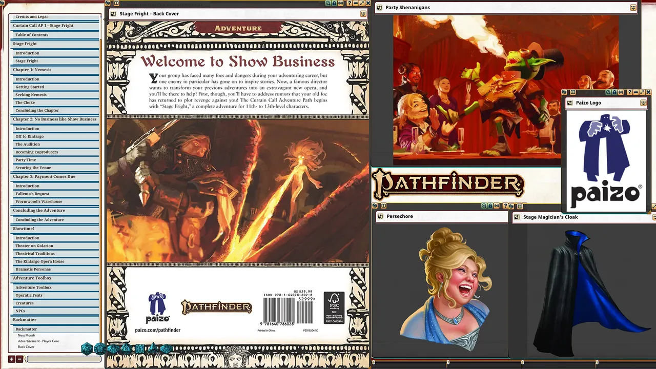 Fantasy Grounds - Pathfinder 2 RPG - Curtain Call Adventure Path - Stage Fright (1 of 3) Screenshot 3