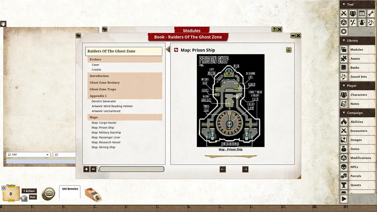 Fantasy Grounds - Raiders of the Ghost Zone Screenshot 2