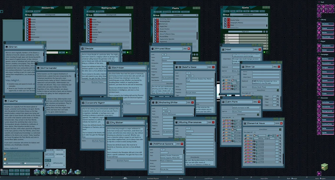 Fantasy Grounds - Starfinder 2 RPG - Starfinder Second Edition Playtest Rulebook Screenshot 3