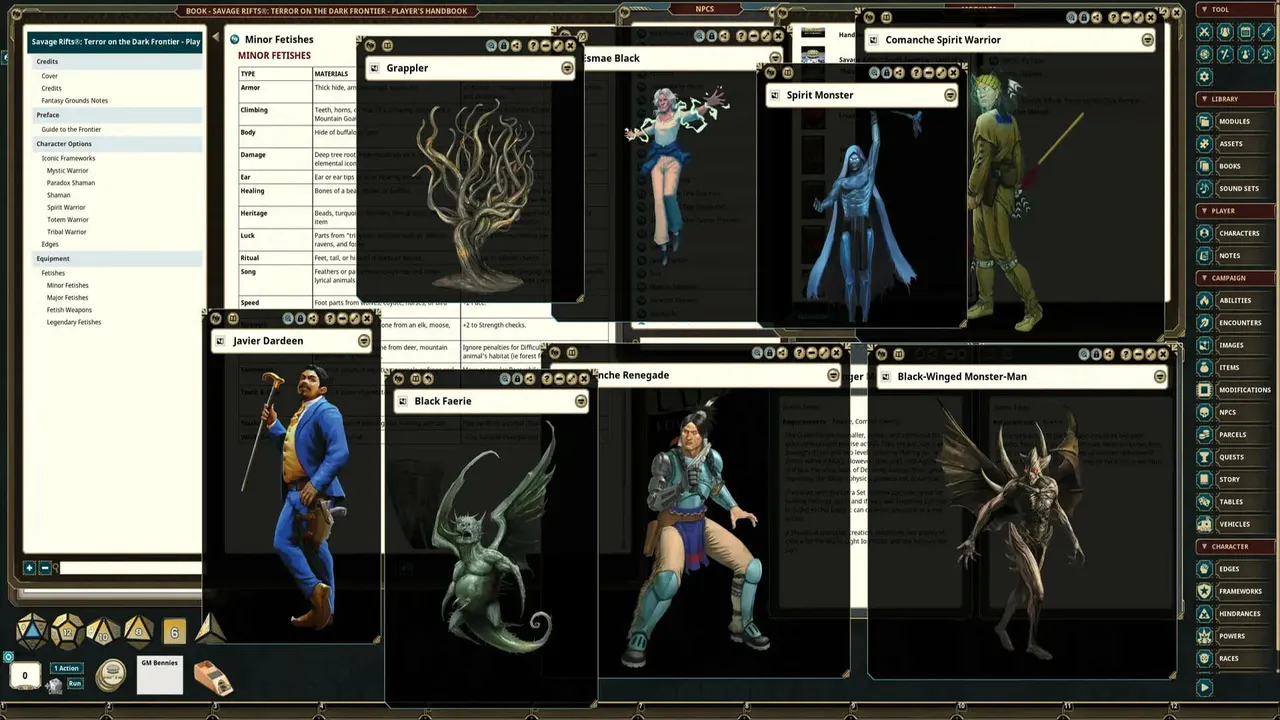 Fantasy Grounds - Rifts(R) for Savage World Terror on the Dark Frontier Box Set Screenshot 2