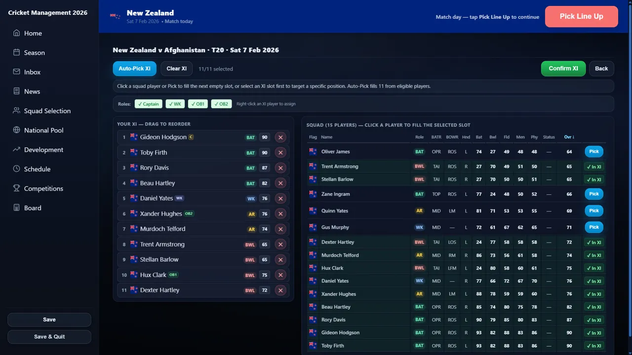 Cricket Management 26 Screenshot 6