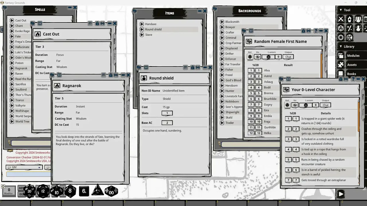Fantasy Grounds - Cursed Scroll Zine, Vol. 3: Midnight Sun Screenshot 1