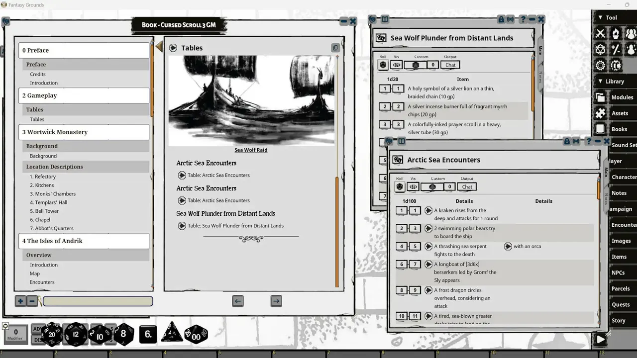 Fantasy Grounds - Cursed Scroll Zine, Vol. 3: Midnight Sun Screenshot 5