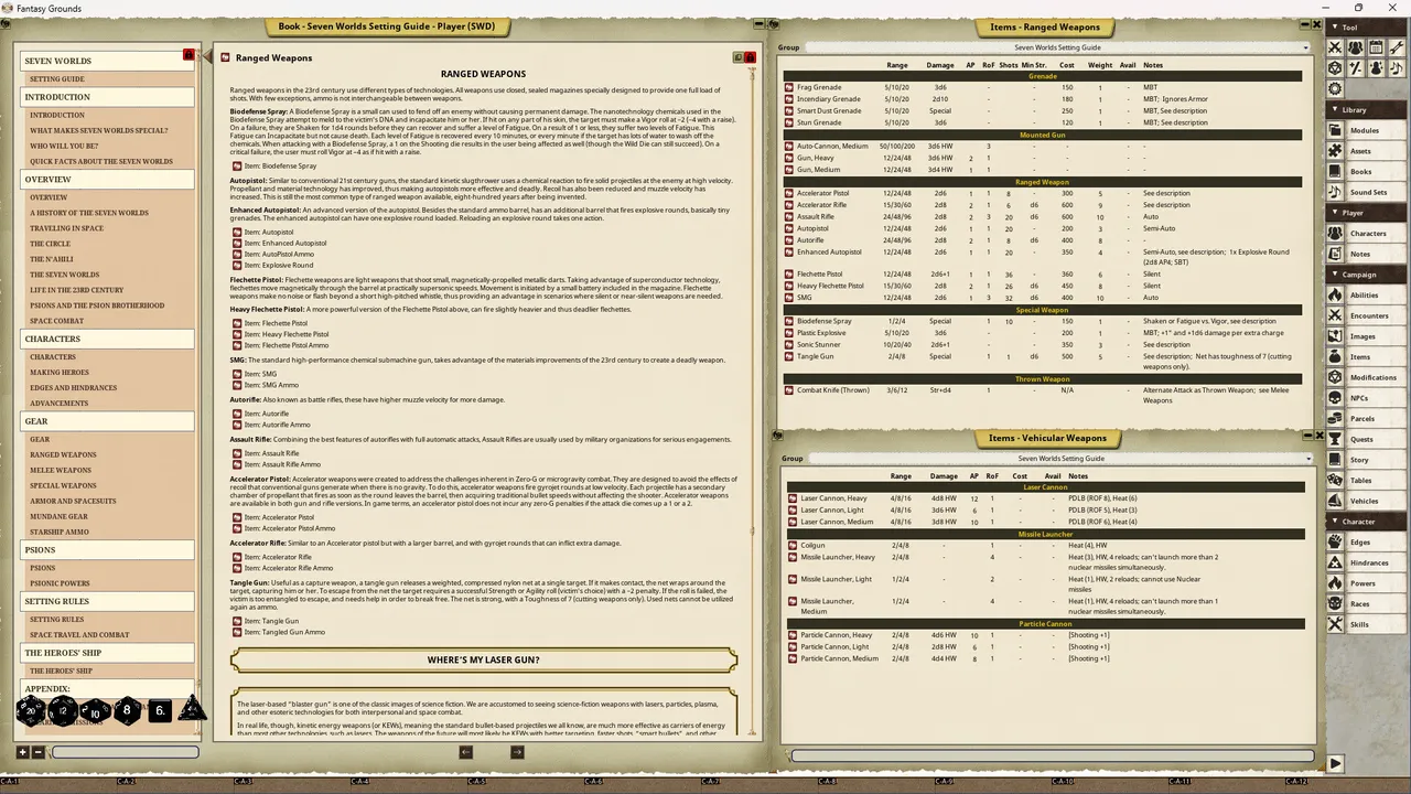 Fantasy Grounds - Seven Worlds Setting Guide Screenshot 2