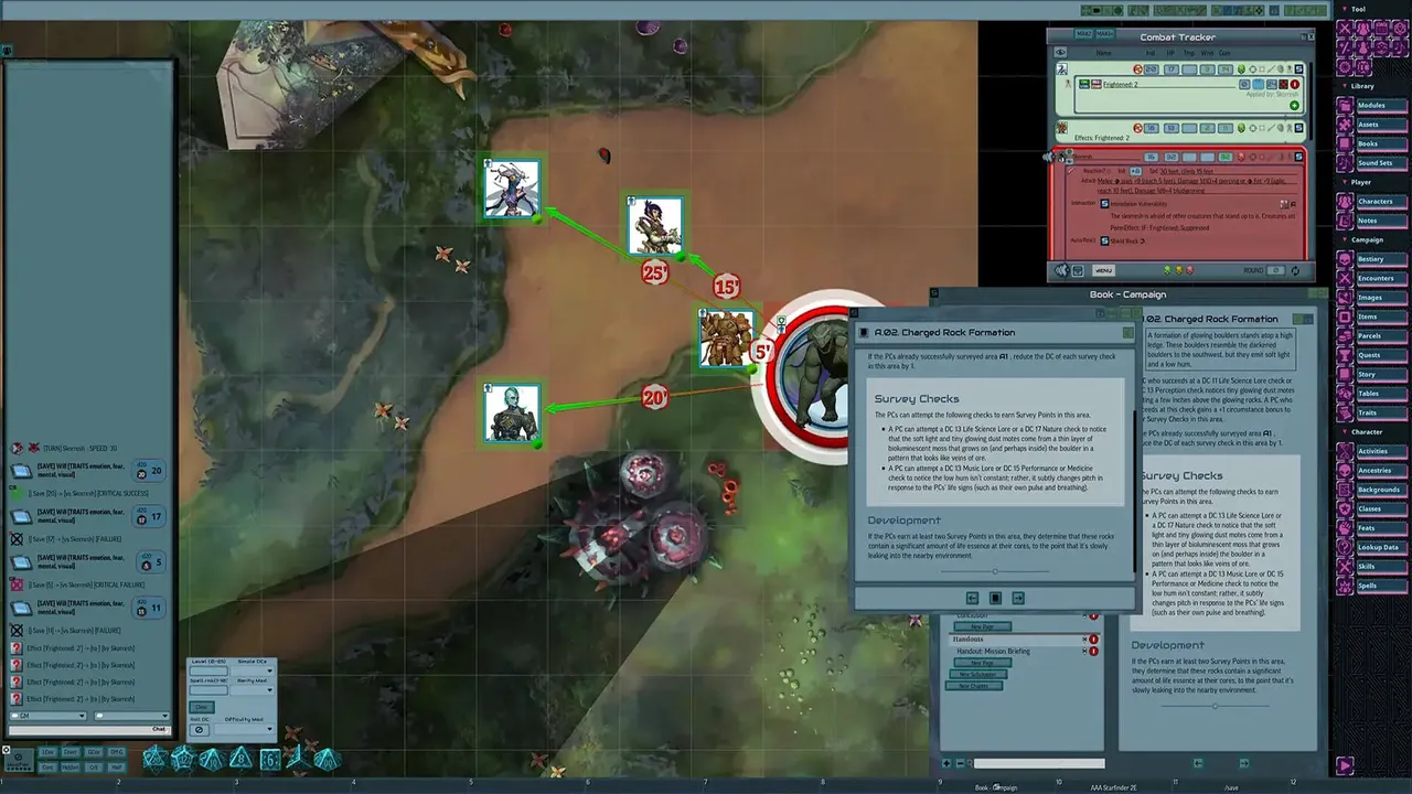 Fantasy Grounds - Starfinder 2 RPG - Starfinder Playtest Society Scenario #1: Shards of the Glass Planet Screenshot 3