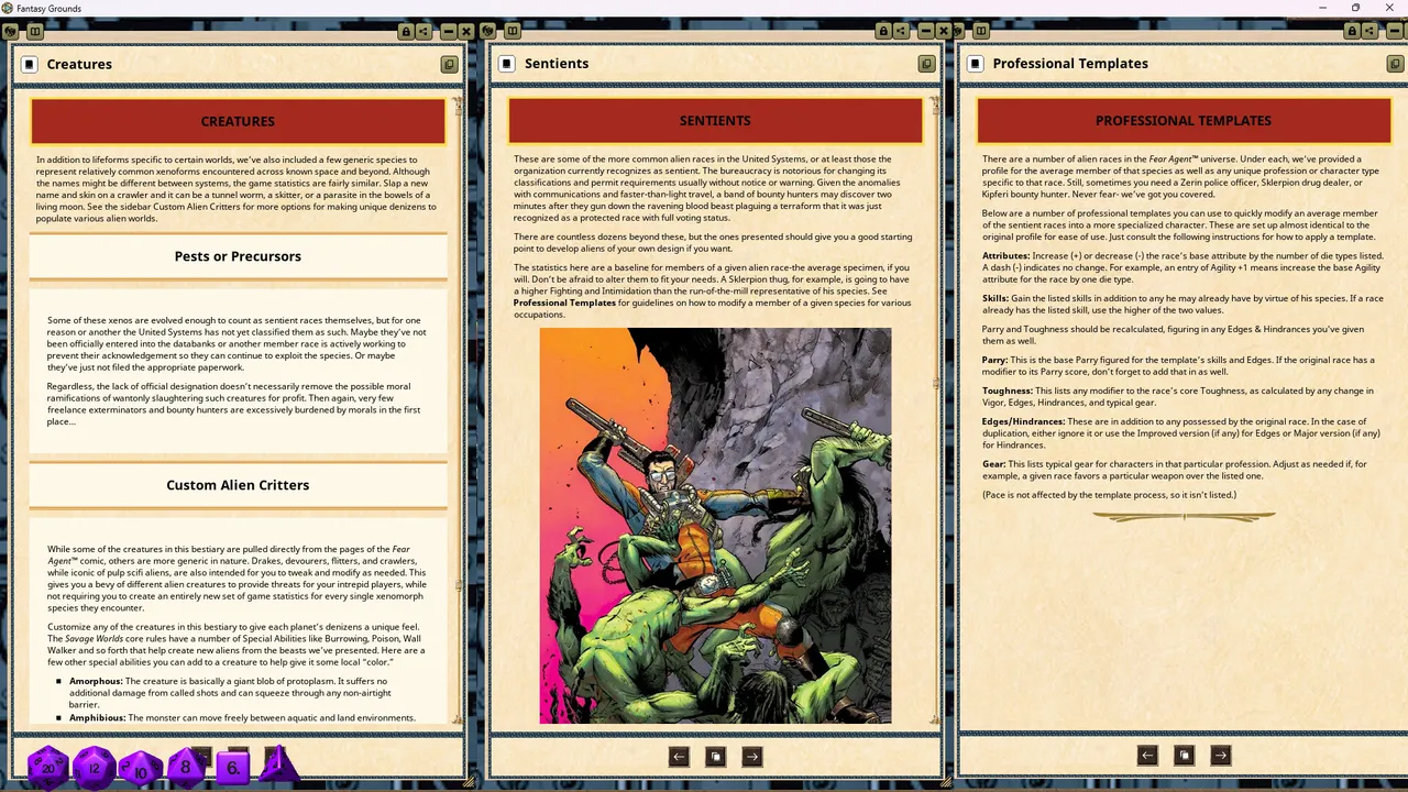 Fantasy Grounds - Fear Agent Screenshot 3
