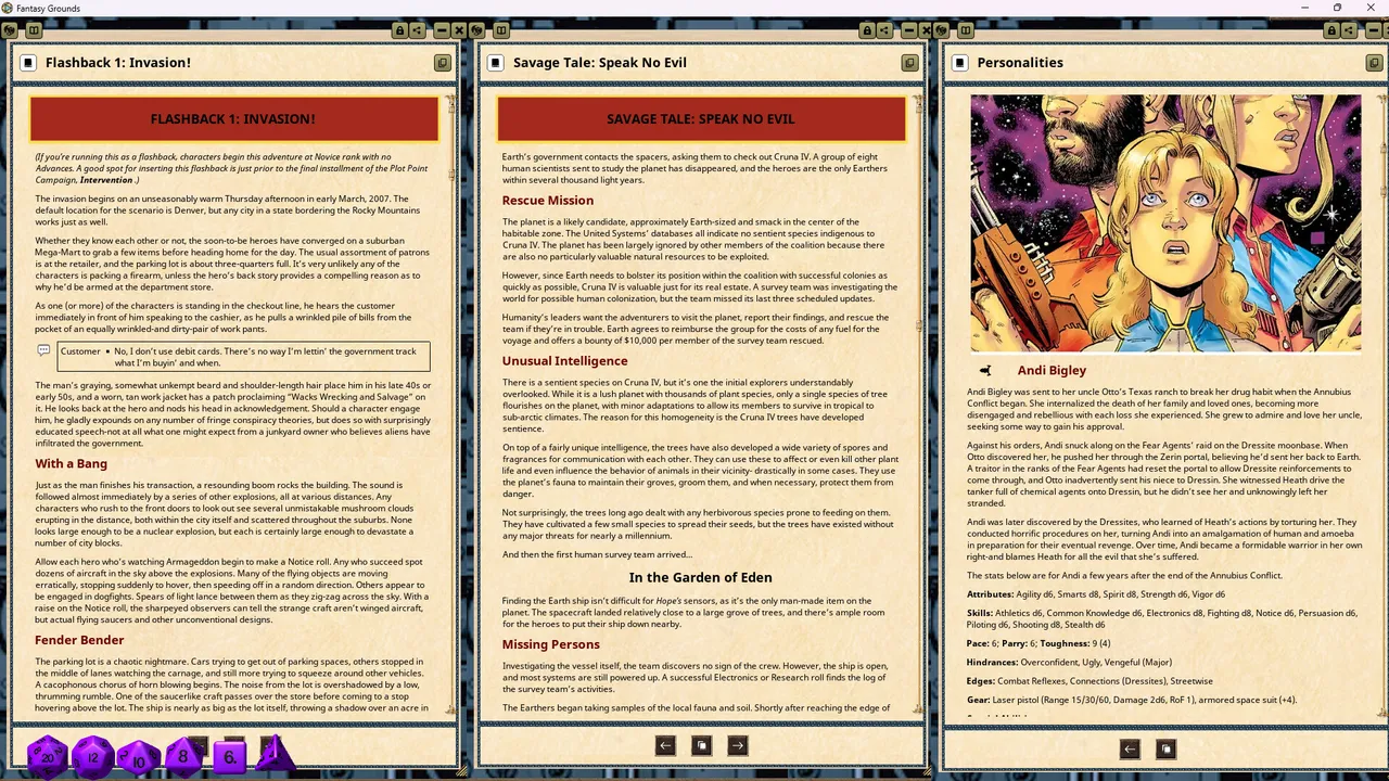 Fantasy Grounds - Fear Agent Screenshot 6