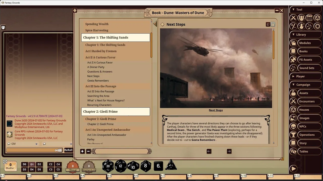 Fantasy Grounds - Dune: Masters of Dune Screenshot 2