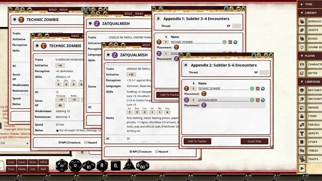 Fantasy Grounds - Pathfinder 2 RPG - Pathfinder Society Quest #8: Shadows of the Black Sovereign Screenshot 1