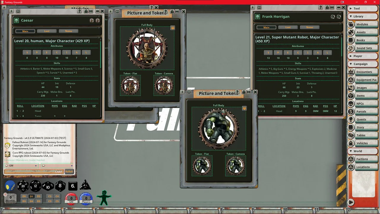 Fantasy Grounds - Fallout: The Roleplaying Game Wanderers Guide Book Screenshot 3