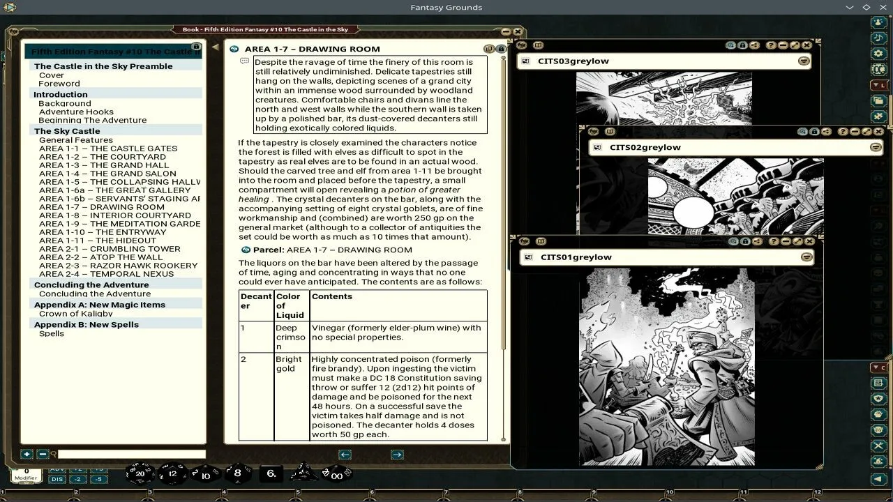 Fantasy Grounds - Fifth Edition Fantasy #10 The Castle in the Sky Screenshot 3