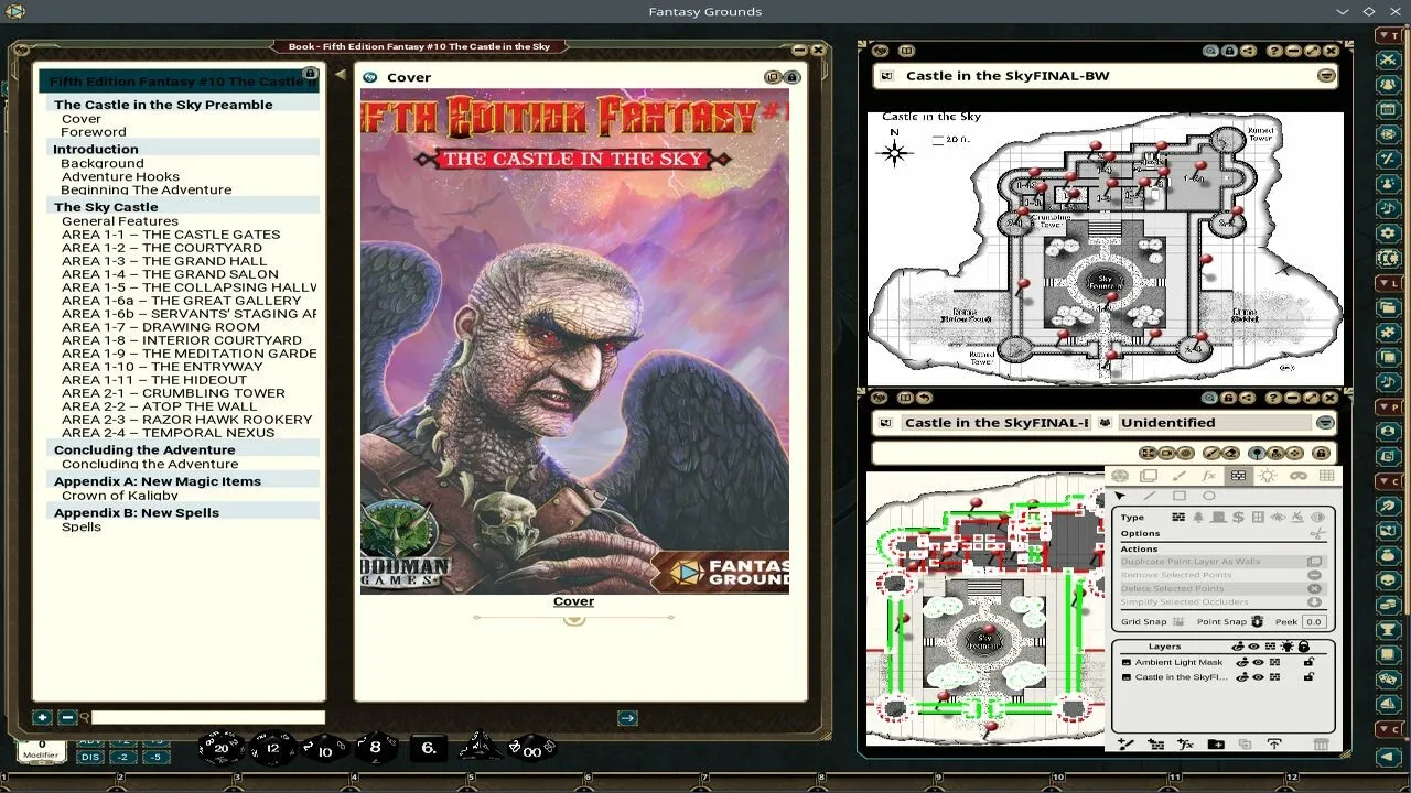 Fantasy Grounds - Fifth Edition Fantasy #10 The Castle in the Sky Screenshot 0