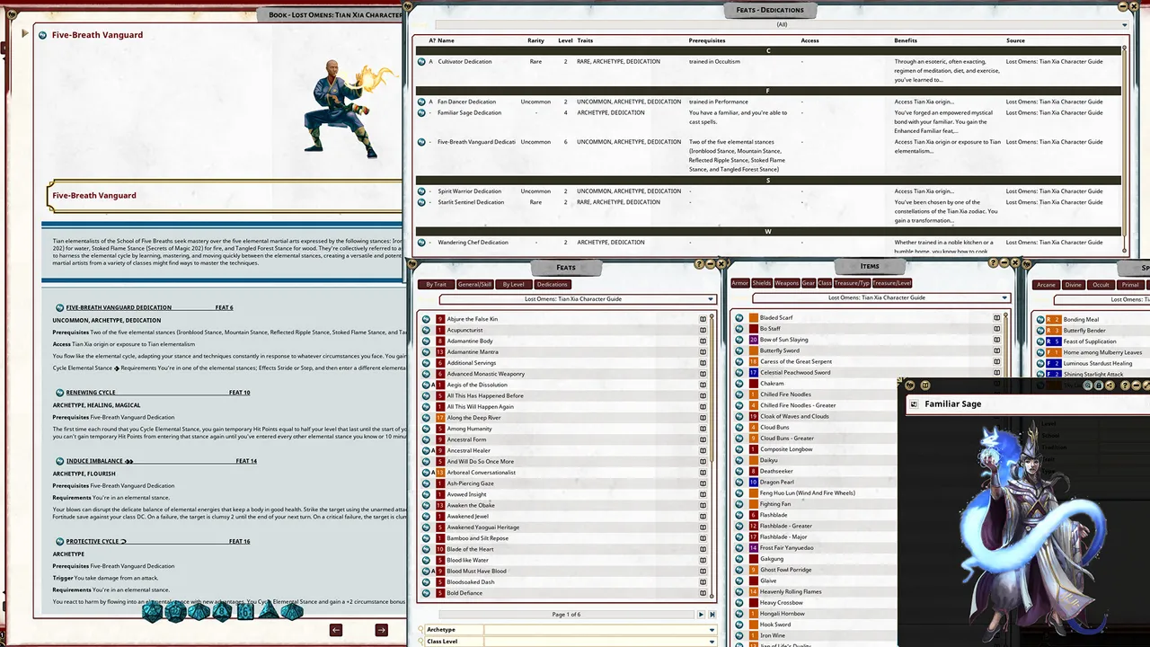 Fantasy Grounds - Pathfinder 2 RPG - Lost Omens: Tian Xia Character Guide Screenshot 1