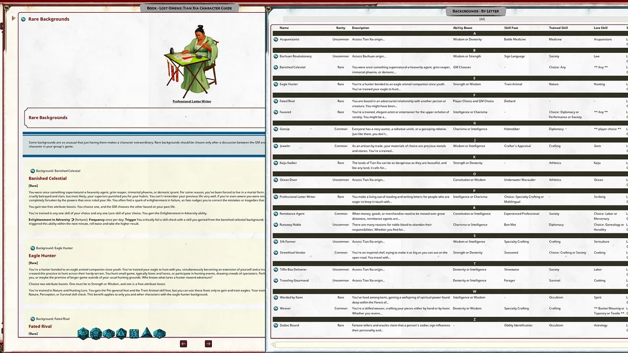 Fantasy Grounds - Pathfinder 2 RPG - Lost Omens: Tian Xia Character Guide Screenshot 3