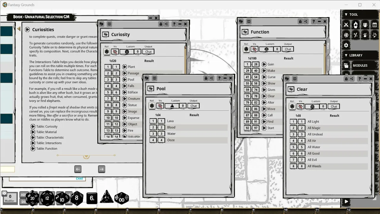 Fantasy Grounds - Unnatural Selection: The Untamed and the Underworld Screenshot 4