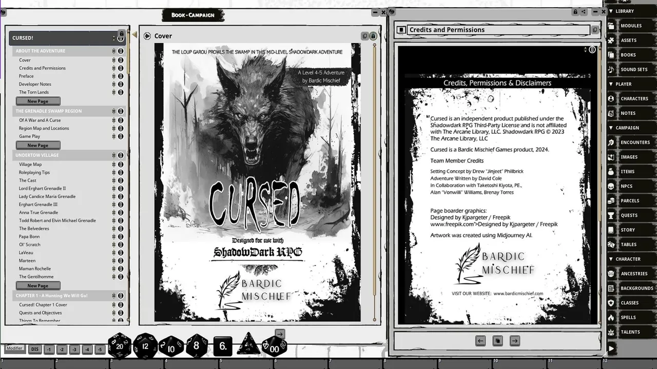 Fantasy Grounds - CURSED! Screenshot 0