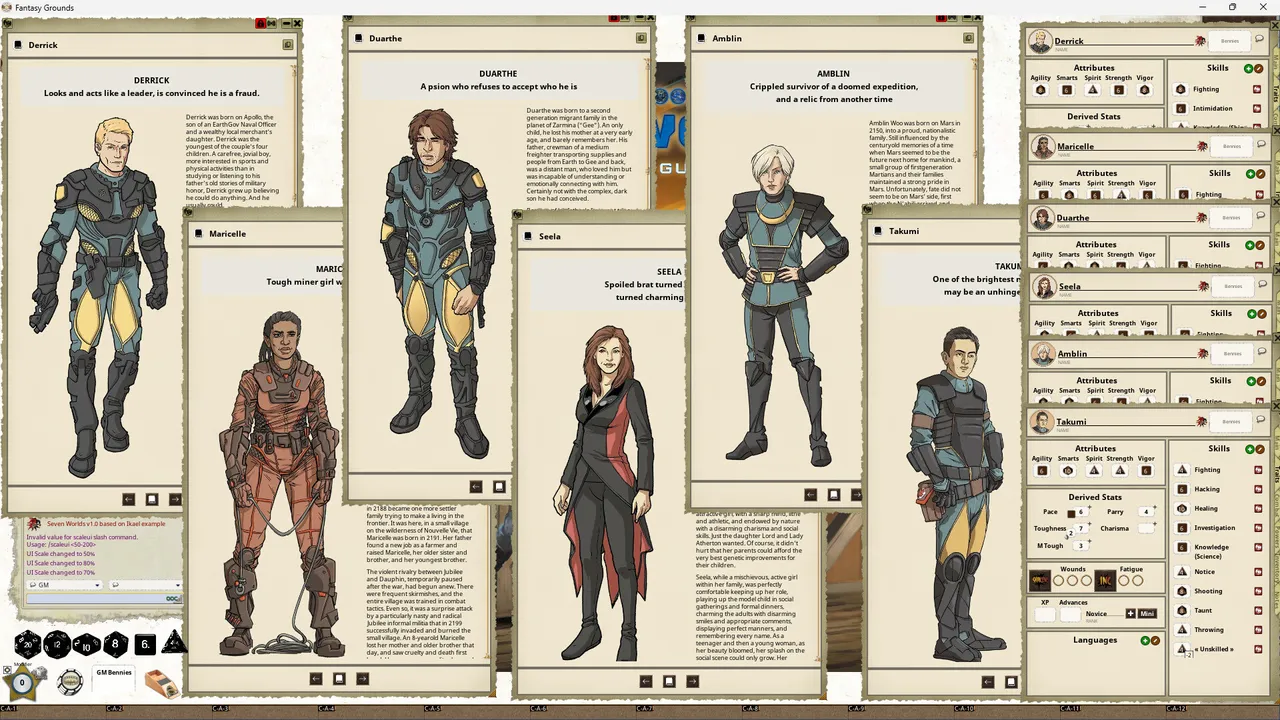 Fantasy Grounds - Seven Worlds Setting Guide (SWADE) Screenshot 1