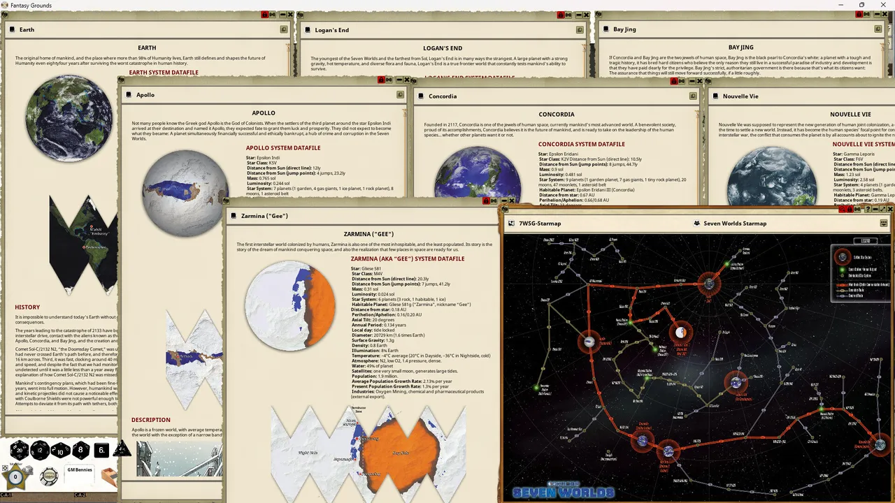 Fantasy Grounds - Seven Worlds Setting Guide (SWADE) Screenshot 2