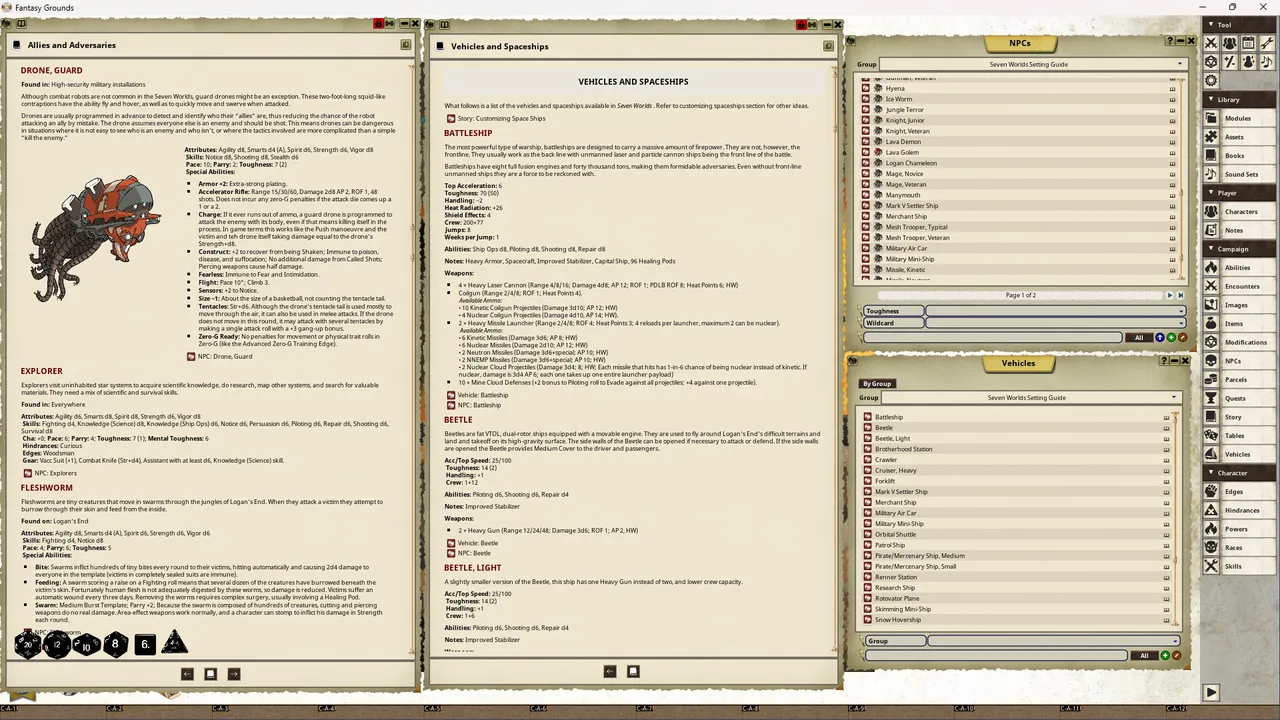 Fantasy Grounds - Seven Worlds Setting Guide (SWADE) Screenshot 4
