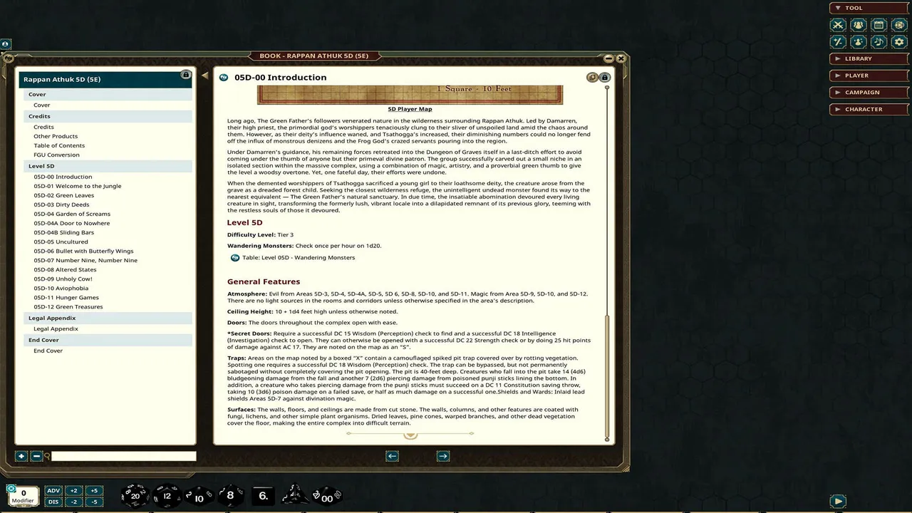 Fantasy Grounds - Rappan Athuk - Level 5D Screenshot 4