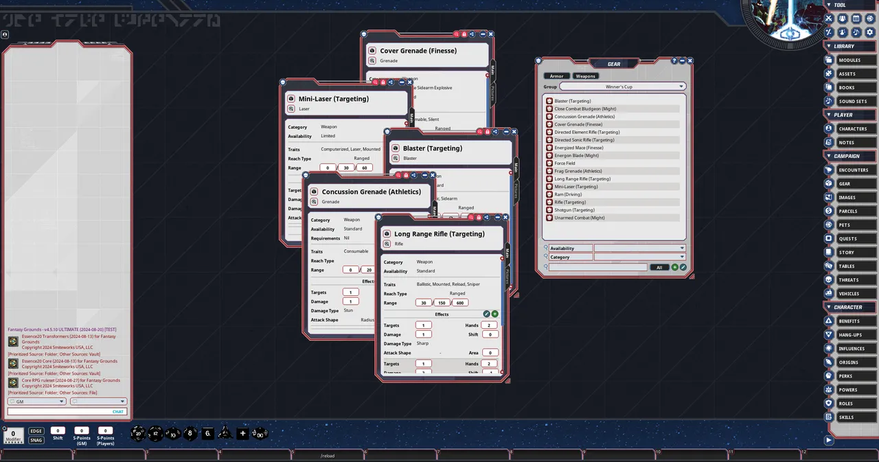 Fantasy Grounds - Transformers Roleplaying Game Winner's Cup Screenshot 5