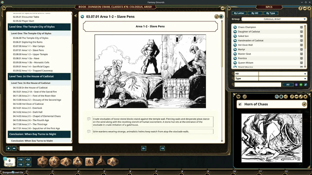 Fantasy Grounds - Dungeon Crawl Classics #76: Colossus, Arise! Screenshot 4