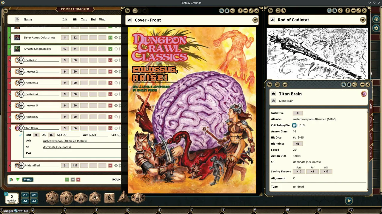 Fantasy Grounds - Dungeon Crawl Classics #76: Colossus, Arise! Screenshot 1