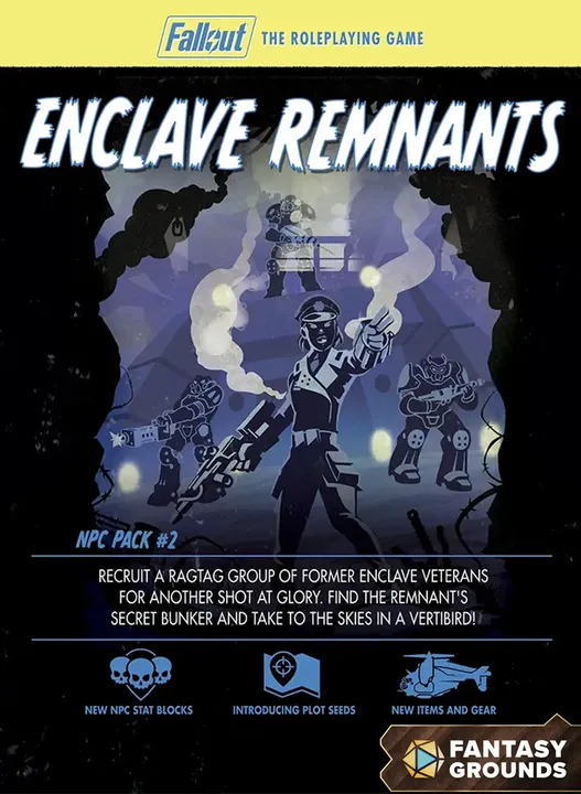 Fantasy Grounds - Fallout RPG - NPC Pack 2 - Enclave Remnants Screenshot 3