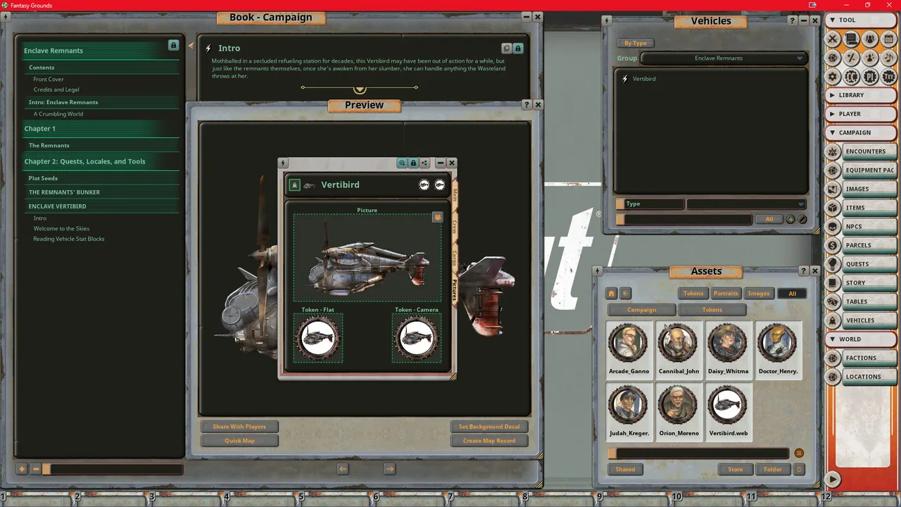 Fantasy Grounds - Fallout RPG - NPC Pack 2 - Enclave Remnants Screenshot 1