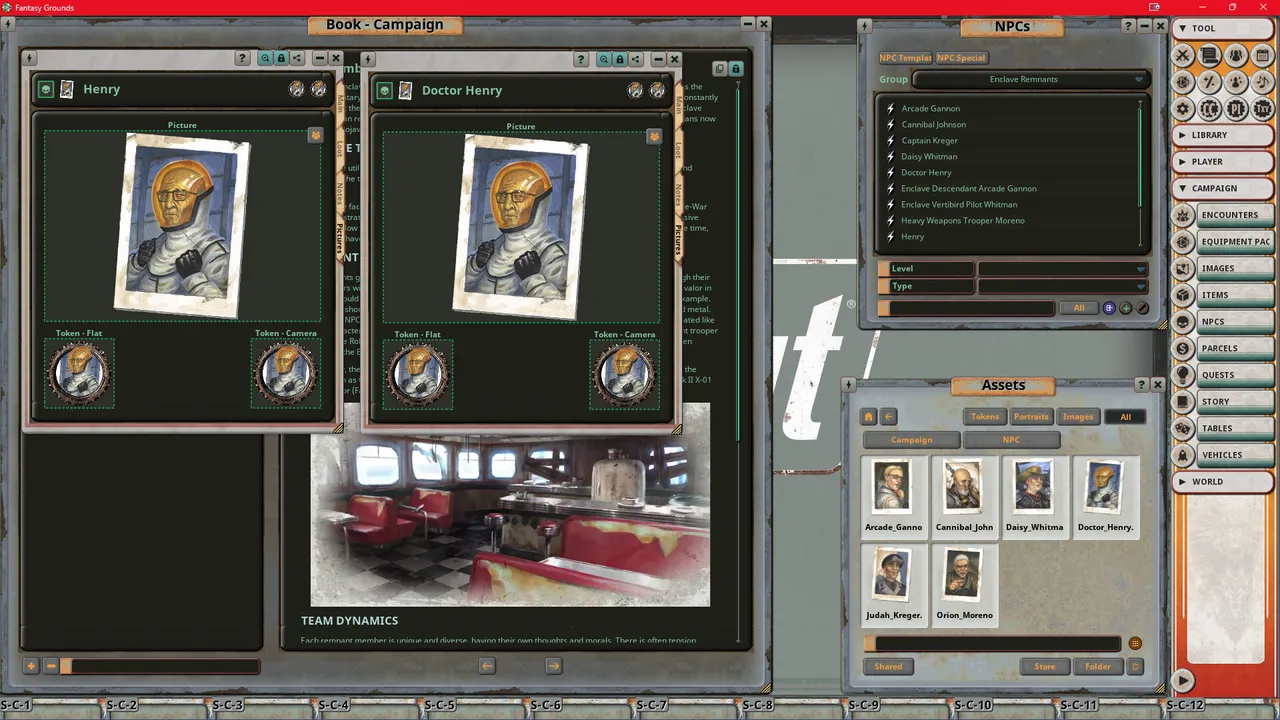 Fantasy Grounds - Fallout RPG - NPC Pack 2 - Enclave Remnants Screenshot 5