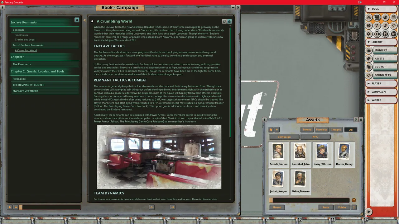 Fantasy Grounds - Fallout RPG - NPC Pack 2 - Enclave Remnants Screenshot 2