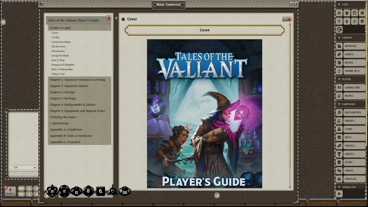 Fantasy Grounds - Tales of the Valiant: Players Guide Screenshot 3