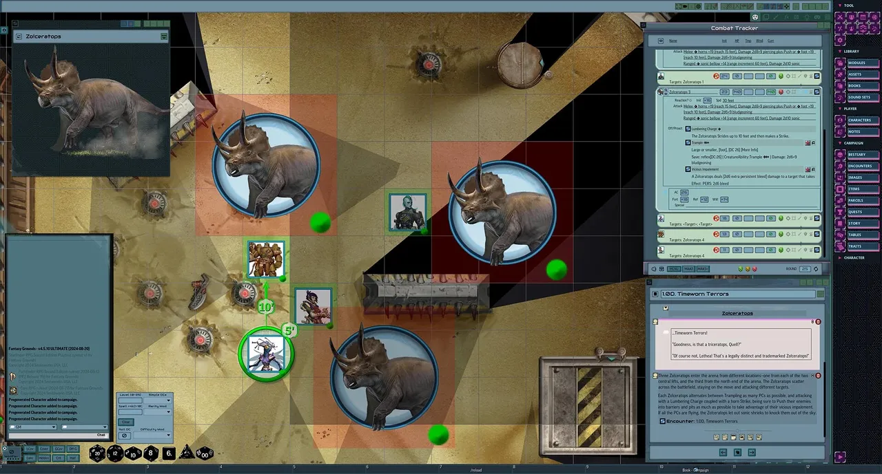 Fantasy Grounds - Starfinder 2 RPG - Starfinder Playtest Society Scenario #3: Wheel of Monsters Screenshot 2