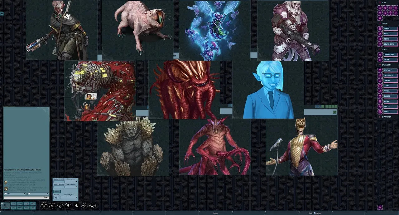 Fantasy Grounds - Starfinder 2 RPG - Starfinder Playtest Society Scenario #3: Wheel of Monsters Screenshot 1