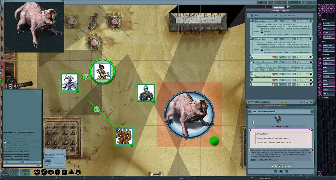 Fantasy Grounds - Starfinder 2 RPG - Starfinder Playtest Society Scenario #3: Wheel of Monsters Screenshot 4