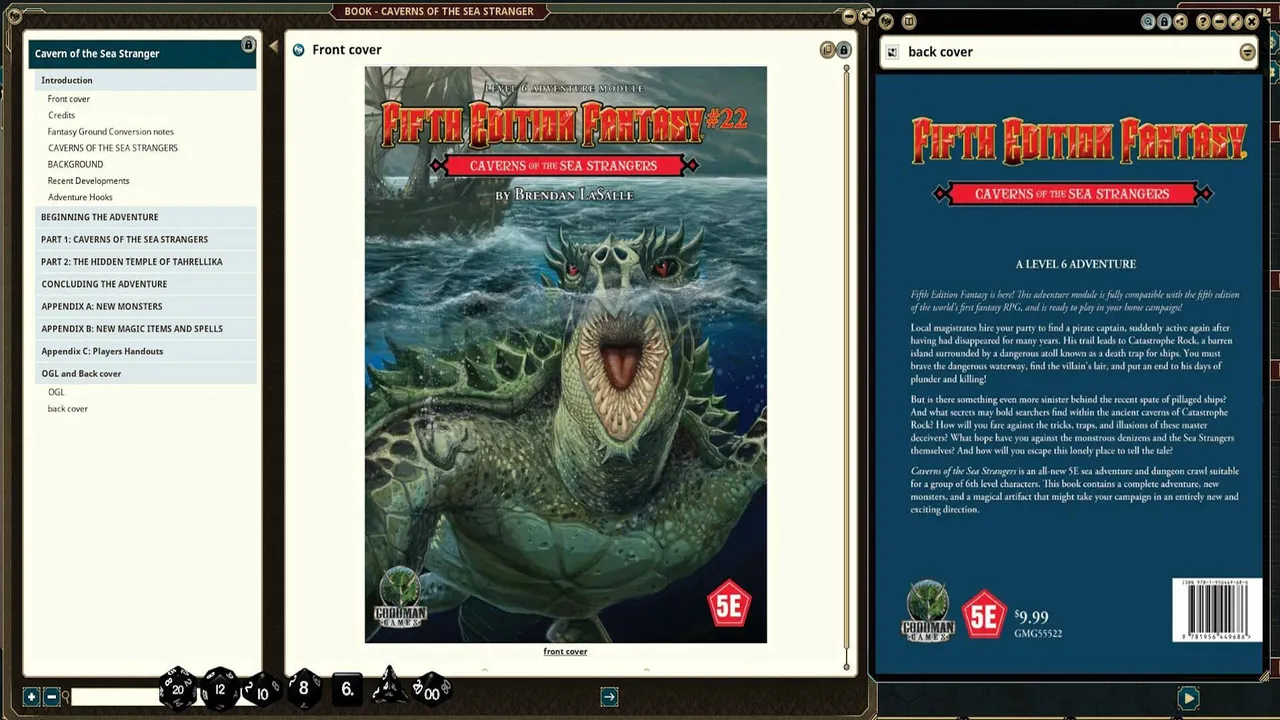 Fantasy Grounds - Fifth Edition Fantasy #22: Caverns of the Sea Strangers Screenshot 1