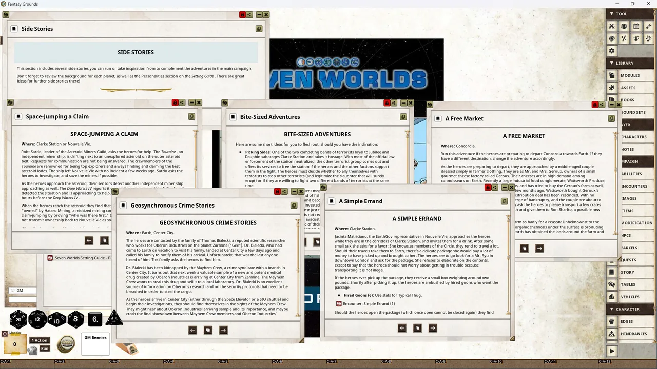 Fantasy Grounds - Seven Worlds Module 1: Rumors of War Screenshot 4