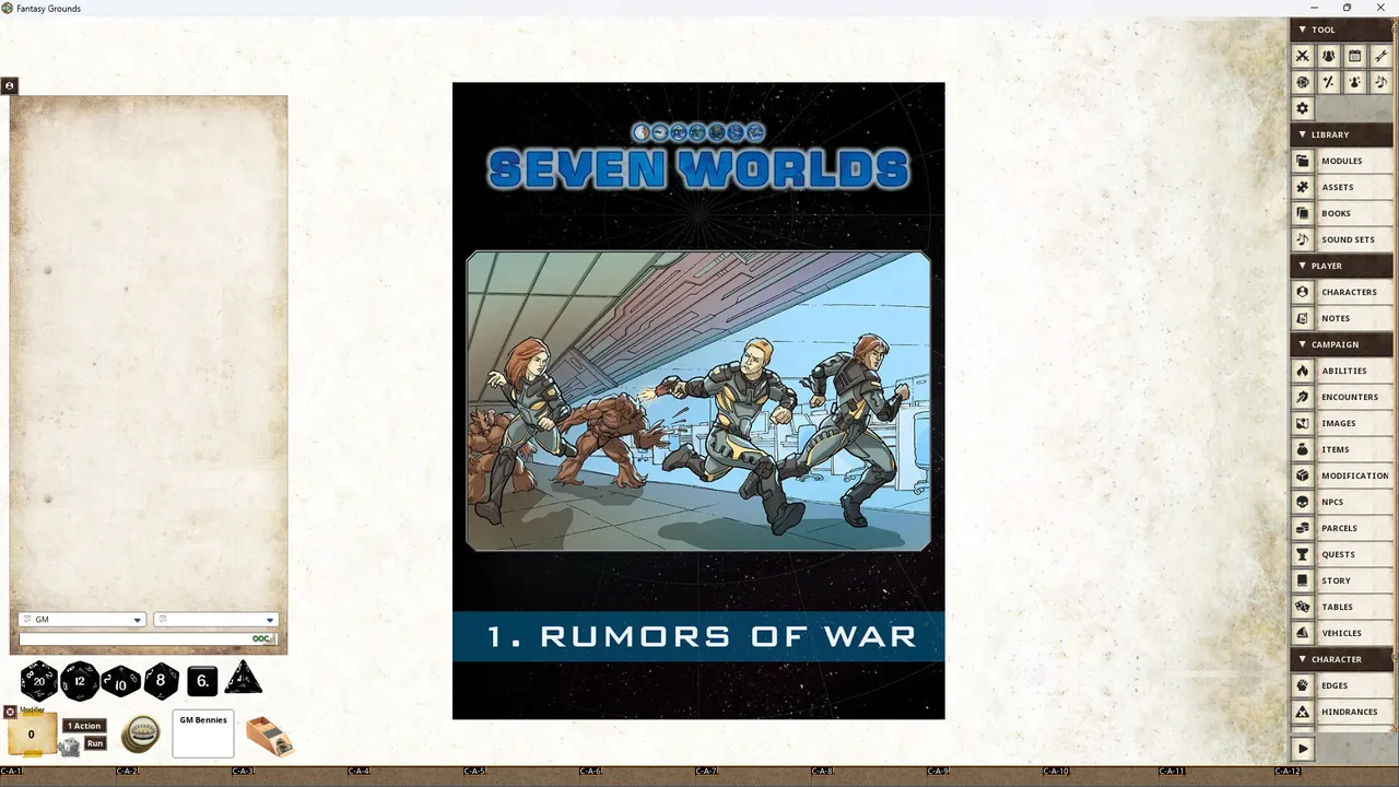 Fantasy Grounds - Seven Worlds Module 1: Rumors of War Screenshot 0