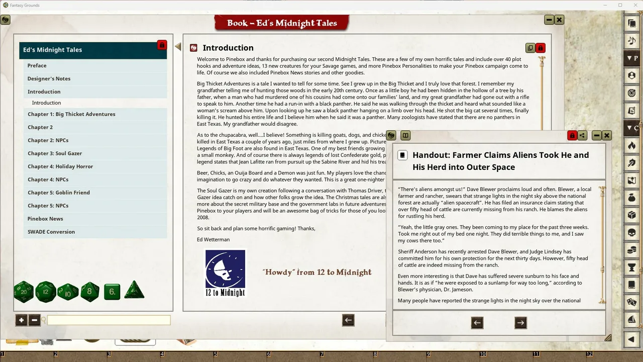 Fantasy Grounds - Ed's Midnight Tales Screenshot 4