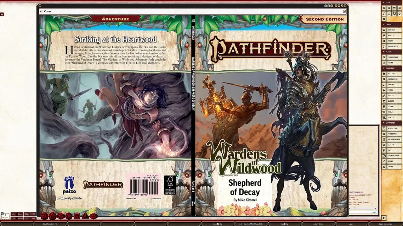 Fantasy Grounds - Pathfinder 2 RPG - Pathfinder Adventure Path #203: Shepherd of Decay (Wardens of Wildwood 3 of 3) Screenshot 1