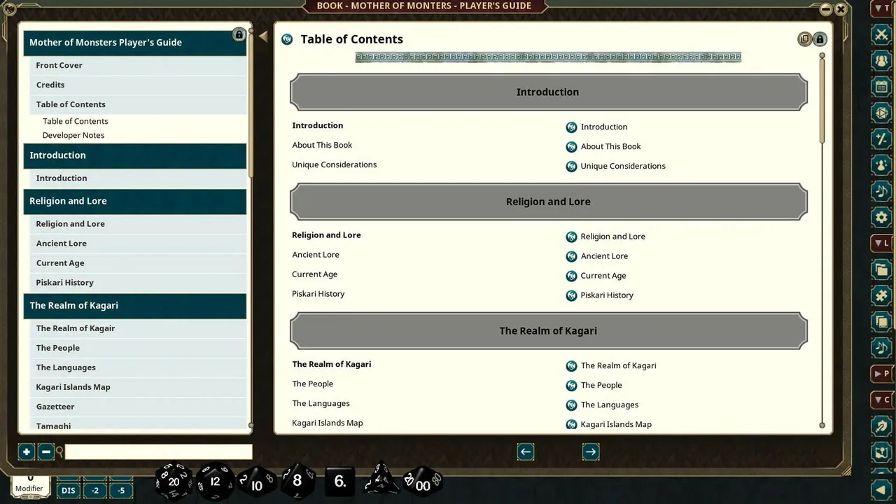 Fantasy Grounds - Mother of Monsters - Player's Guide Screenshot 0