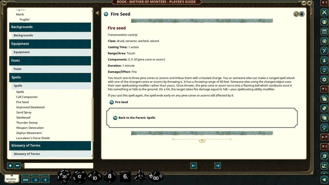 Fantasy Grounds - Mother of Monsters - Player's Guide Screenshot 1