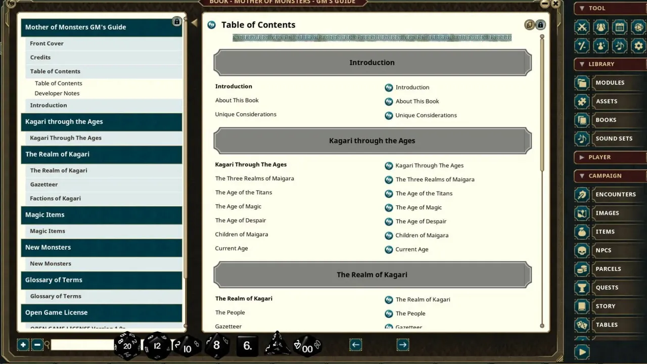 Fantasy Grounds - Mother of Monsters - GM Guide Screenshot 2