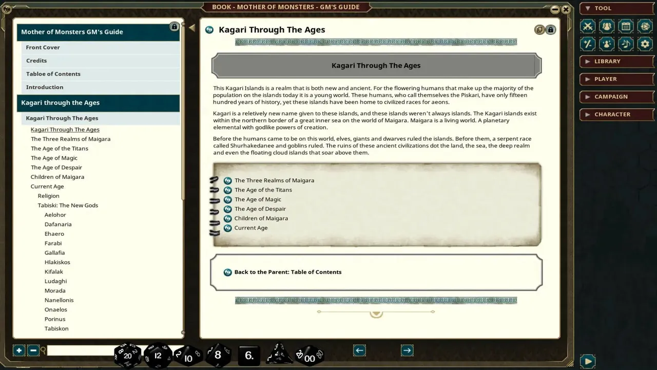 Fantasy Grounds - Mother of Monsters - GM Guide Screenshot 4