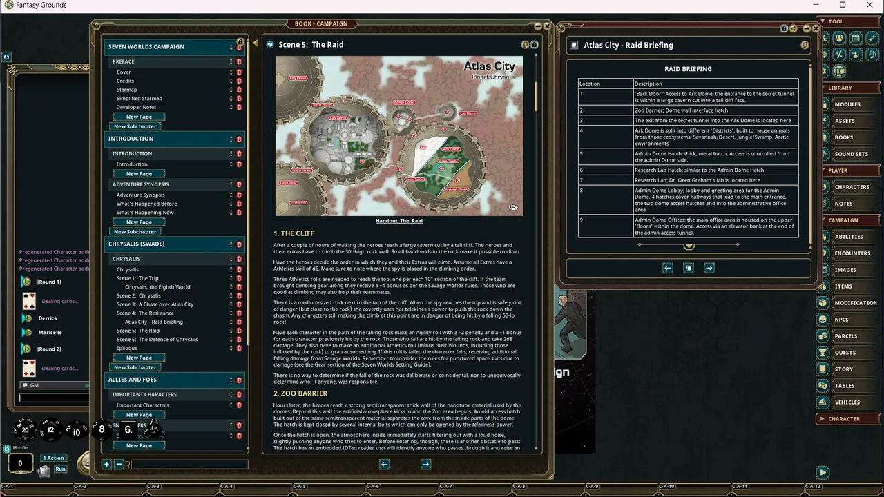Fantasy Grounds - Seven Worlds Module 5: Chrysalis Screenshot 0