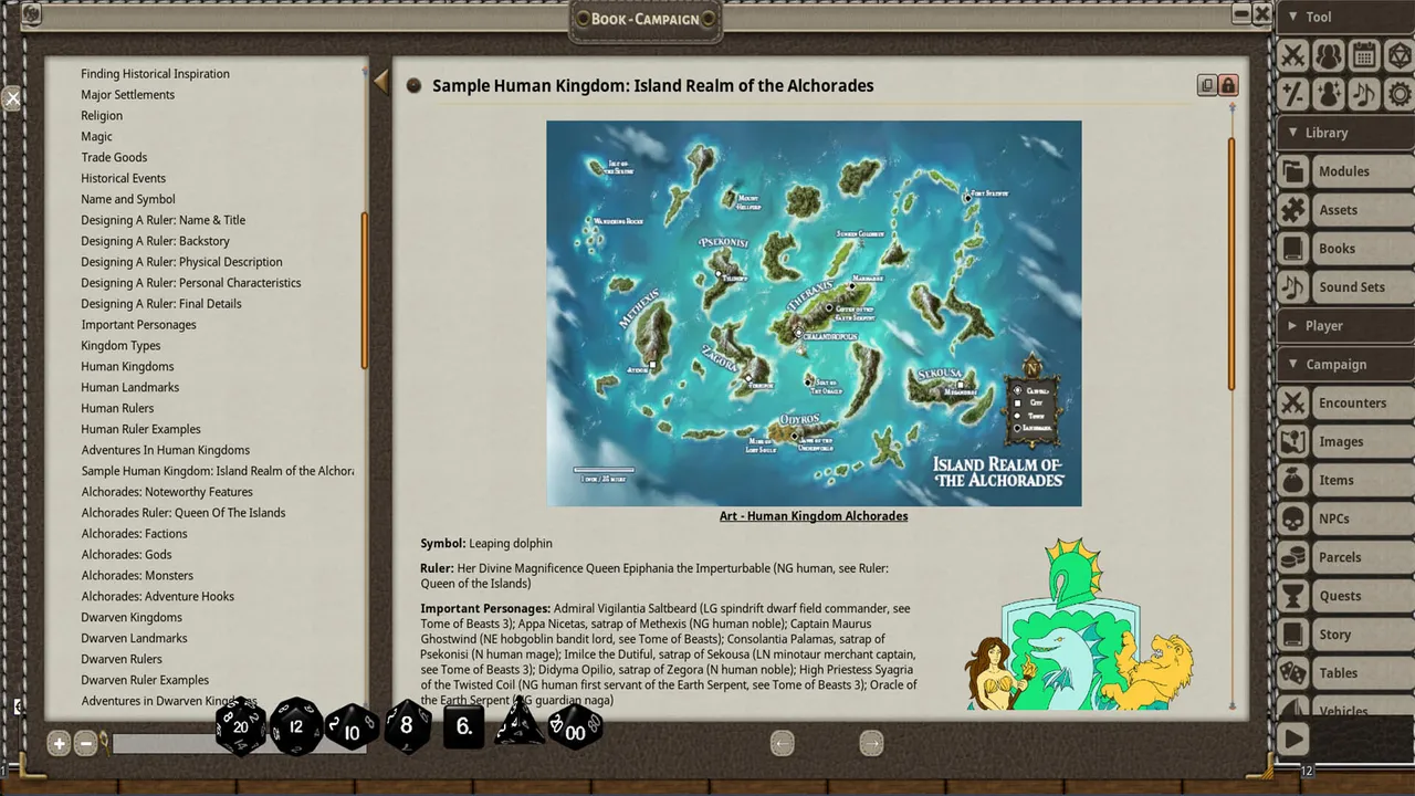Fantasy Grounds - Campaign Builder: Castles & Crowns Screenshot 2