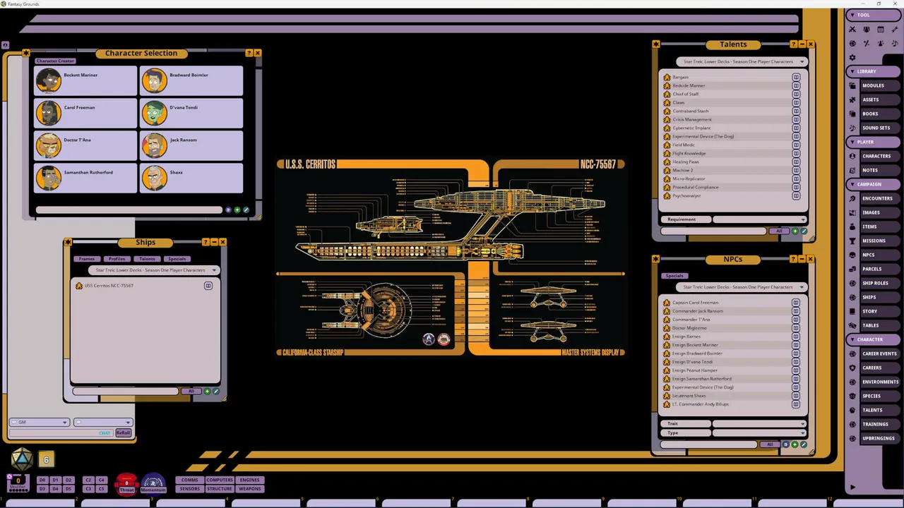 Fantasy Grounds - Star Trek Adventures: Lower Decks Season 1 Crew Pack Screenshot 1