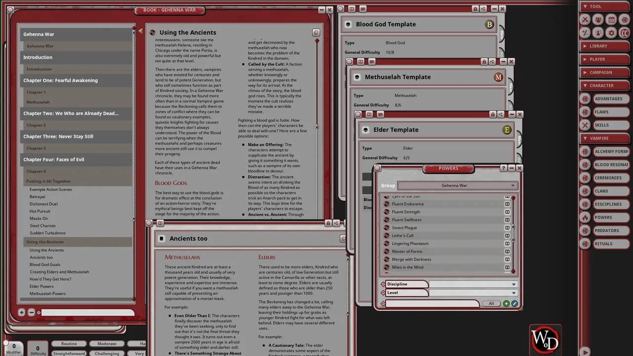 Fantasy Grounds - Vampire: Gehenna War Screenshot 3