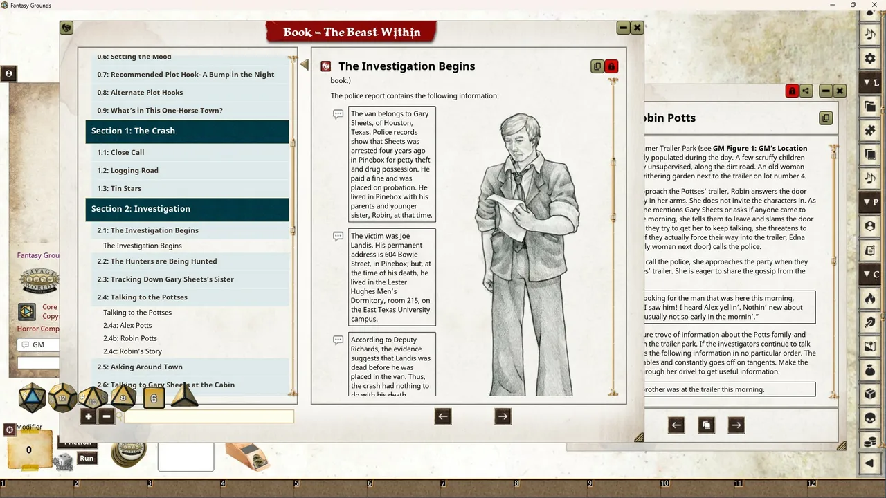 Fantasy Grounds - The Beast Within Screenshot 1