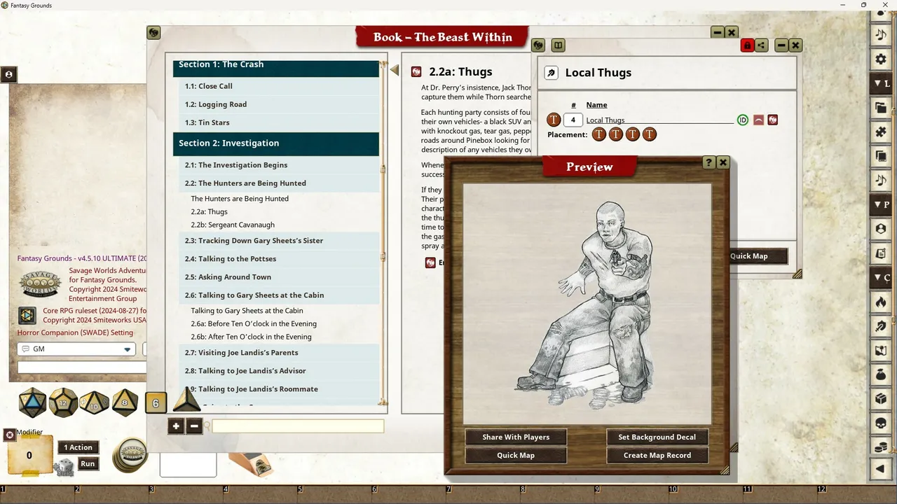 Fantasy Grounds - The Beast Within Screenshot 4